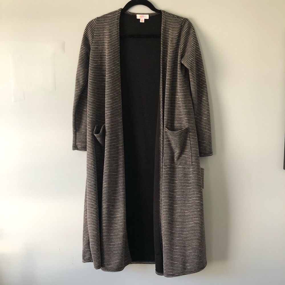 LULAROE Sarah Striped Duster Sweater NWT - Picture 1 of 7